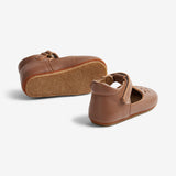 Wheat Footwear Adele Mary Jane innendørssko | Baby Indoor Shoes 9002 cognac