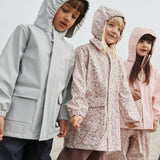 Wheat Outerwear Lang Regnjakke Finely Rainwear 9014 clam multi flowers