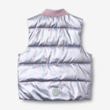 Wheat Outerwear Lettvekts Puffervest Fryd Vest 9609 silver sky flower