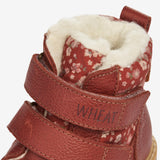 Wheat Footwear Moon Borrelås Tex Print Winter Footwear 2072 red