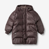 Wheat Outerwear PU Pufferjakke Kyst Jacket 9620 chocolate plum