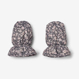 Wheat Outerwear Puffer Baby Votter Muffu Accessory 9670 dark charcoal flowers