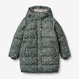 Wheat Outerwear Puffere Frakk Yrsa Jacket 9533 forest lake checked flowers