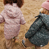 Wheat Outerwear Puffere Frakk Yrsa Jacket 9536 rose powder flowers