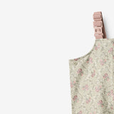 Wheat Outerwear Regnbukser m.seler Charlo Trousers 9539 slightly green flowers