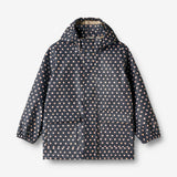 Wheat Outerwear Regnjakke Ollo Rainwear 1071 ink dots