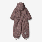 Wheat Outerwear Snødress Adi Tech | Baby Snowsuit 3121 eggplant buttercups