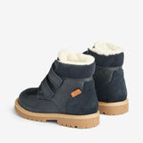 Wheat Footwear Stewie Tex Borrelås Skinn Winter Footwear 1432 navy