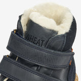 Wheat Footwear Stewie Tex Borrelås Skinn Winter Footwear 1432 navy