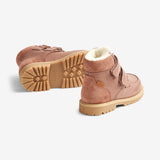 Wheat Footwear Stewie Tex Borrelås Skinn Winter Footwear 2163 dusty rouge
