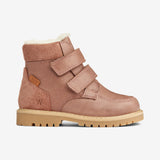 Wheat Footwear Stewie Tex Borrelås Skinn Winter Footwear 2163 dusty rouge
