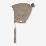 Wheat Outerwear Strikket Bonnet Liro | Baby Outerwear acc. 3239 beige stone