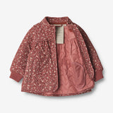 Wheat Outerwear Termo Jakke Thilde | Baby Thermo 2077 red flowers