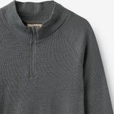 Wheat Outerwear Ullgenser med half zip Baselayer 9619 dark charcoal