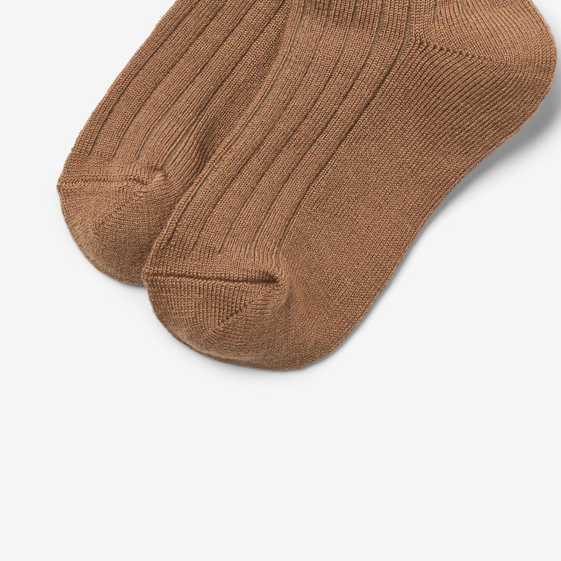 Wheat Main 2-Pack Uld Ribsokker Vilde Socks/Tights 1432 navy