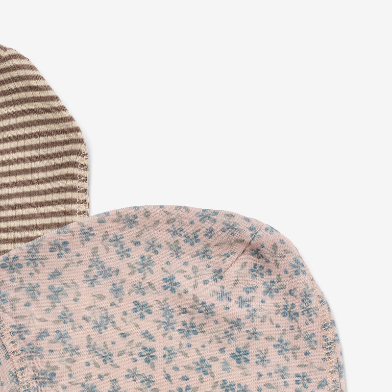 Wheat Wool 2-pak Uld Elefanthuer Kim Accessory 1481 blue flowers