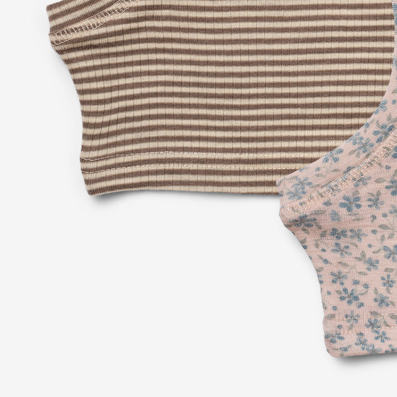 Wheat Wool 2-pak Uld Elefanthuer Kim Accessory 1481 blue flowers