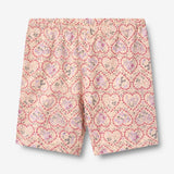 Wheat Main 2 Bike shorts Anne Shorts 9876 magenta heart flowers