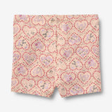Wheat Main 2 Bike shorts Anne Shorts 9876 magenta heart flowers