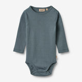 Wheat Main 2 Body Freddie L/S Underwear/Bodies 9547 blue multi stripe