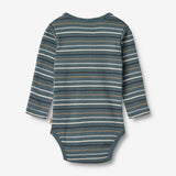 Wheat Main 2 Body Freddie L/S Underwear/Bodies 9547 blue multi stripe