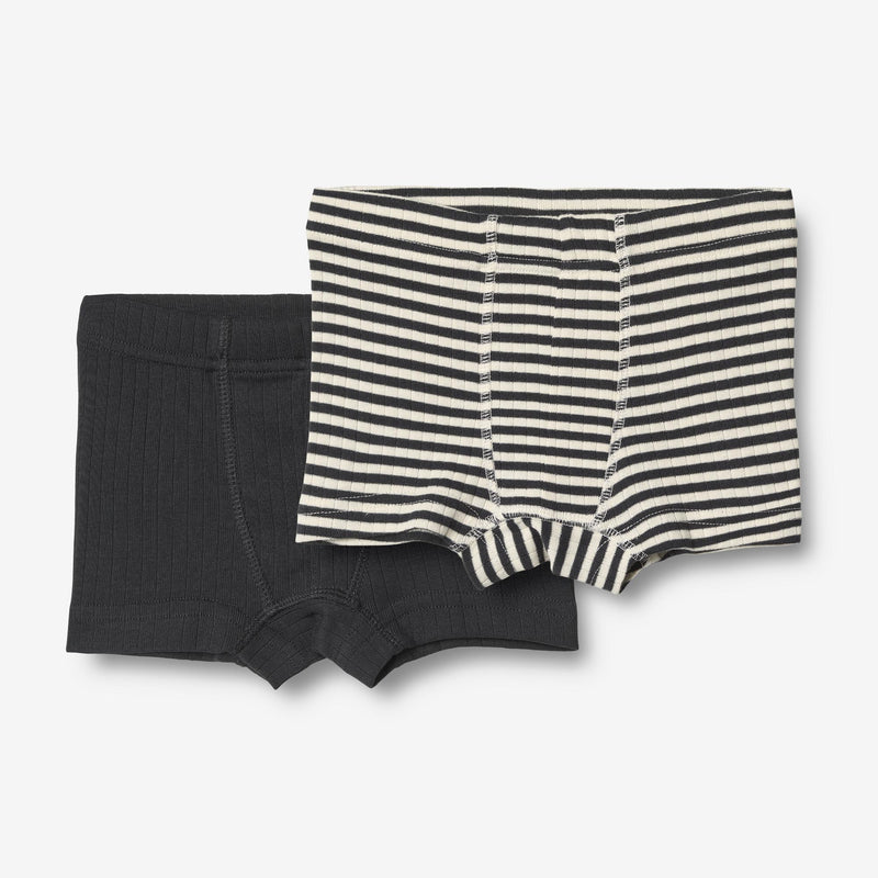 Wheat Main 2 Boxer Shorts Louis Underwear 9432 navy rib stripe