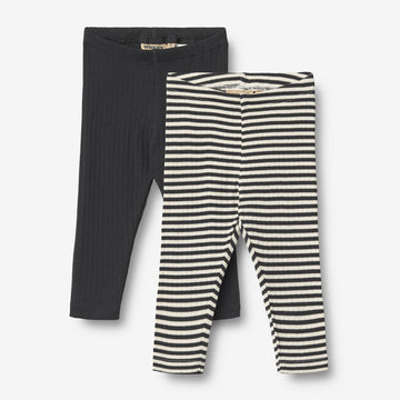 Wheat Main 2 Leggings Jules Legging 9432 navy rib stripe