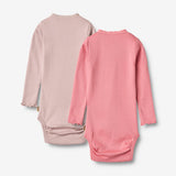 Wheat Main  2 Rib Body L/S Lotta Underwear/Bodies 2355 pink lilac