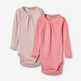 Wheat Main  2 Rib Body L/S Lotta Underwear/Bodies 2355 pink lilac