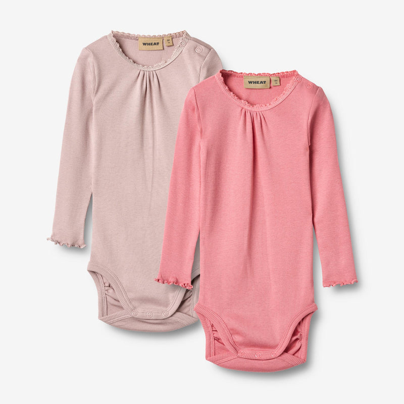 Wheat Main  2 Rib Body L/S Lotta Underwear/Bodies 2355 pink lilac