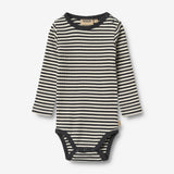 Wheat Main 2 Rib Body L/S Spencer Body 9432 navy rib stripe