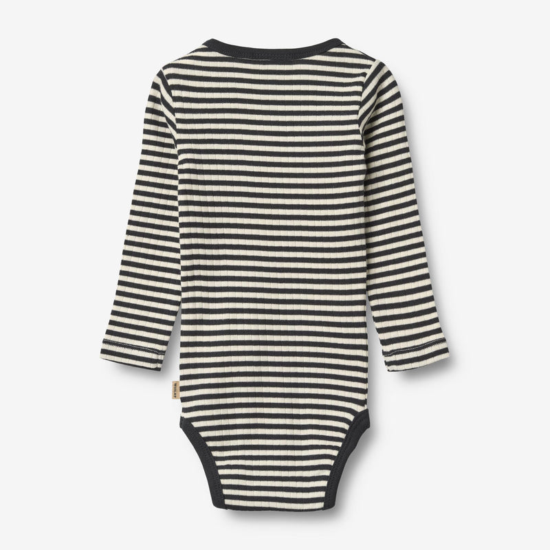 Wheat Main 2 Rib Body L/S Spencer Body 9432 navy rib stripe