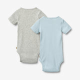 Wheat Main 2 Ribb Kortermet Body Timo Body 2703 summer sky