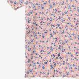 Wheat Main 2 Rib T-shirt S/S Alicia T-Shirt 9649 pink blue flowers