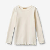 Wheat Main 2 Ribb T-skjorte L/S Ida T-Shirt 2487 rose powder