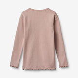 Wheat Main 2 Ribb T-skjorte L/S Ida T-Shirt 2487 rose powder