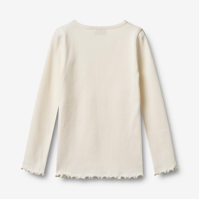 Wheat Main 2 Ribb T-skjorte L/S Ida T-Shirt 2487 rose powder