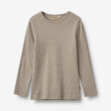 Wheat Main 2 Ribb T-skjorte L/S Stig T-Shirt 1432 navy