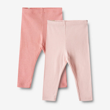 Wheat Main  2 Ribbestrikket Leggings Maddy Leggings 2510 rosette ballet