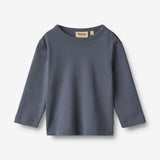 Wheat Main 2 T-shirt L/S Milo T-Shirt 1309 greyblue stripe