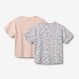Wheat Main 2 T-skjorte S/S Ella T-Shirt 2528 powder blue flowers