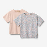 Wheat Main 2 T-skjorte S/S Ella T-Shirt 2528 powder blue flowers
