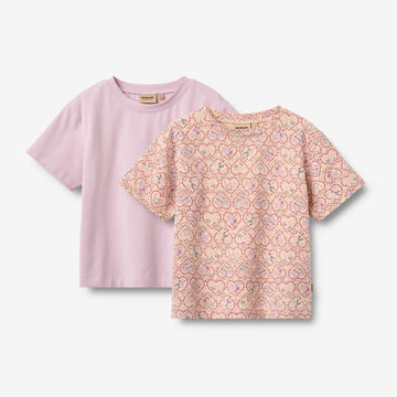 Wheat Main 2 T-skjorte Ella T-Shirt 9876 magenta heart flowers