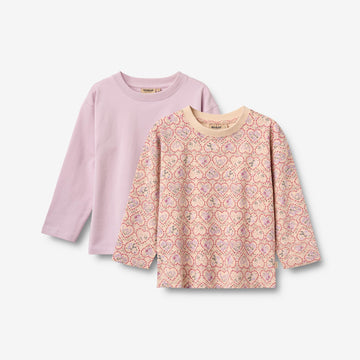 Wheat Main 2 T-skjorte L/S Dixie T-Shirt 9876 magenta heart flowers