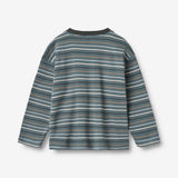 Wheat Main 2 T-skjorte L/S Hans Jersey Tops and T-Shirts 9547 blue multi stripe