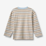 Wheat Main 2 T-skjorte L/S Johan T-Shirt 9877 multi blue stripe