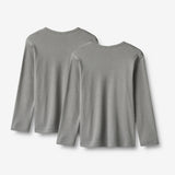 Wheat Main 2 T-skjorte L/S Morris T-Shirt 9624 flint