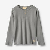 Wheat Main 2 T-skjorte L/S Morris T-Shirt 9624 flint