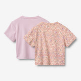 Wheat Main 2 T-skjorte S/S Ella T-Shirt 9876 magenta heart flowers