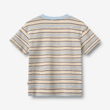 Wheat Main 2 T-skjorte S/S Fabian T-Shirt 9877 multi blue stripe